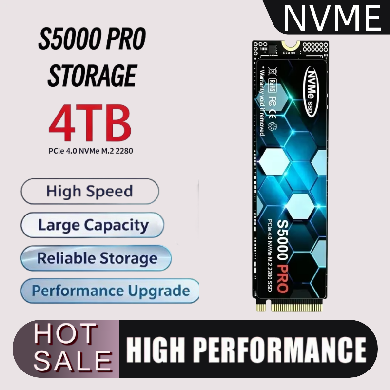 M.2 Nvme 4Tb Pcie 4.0 Ssd - New S5000 PRO M.2 SSD Hard