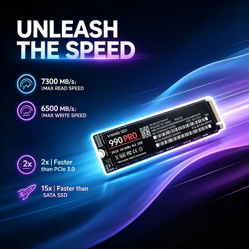Original 990 PRO SSD 500GB-4TB - M.2 Nvme 4Tb Pcie 4.0 Ssd ulasan dan harga