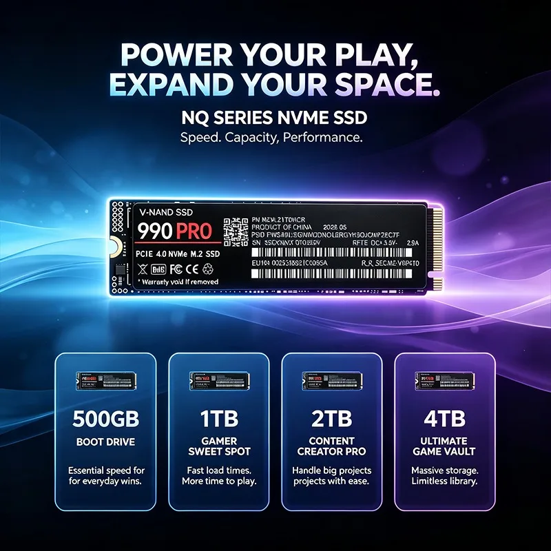 Original 990 PRO SSD 500GB-4TB - M.2 Nvme 4Tb Pcie 4.0 Ssd ulasan dan harga