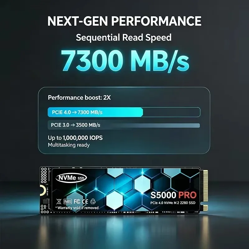 New S5000 PRO M.2 SSD Hard Dis - M.2 Nvme 4Tb Pcie 4.0 Ssd ulasan dan harga