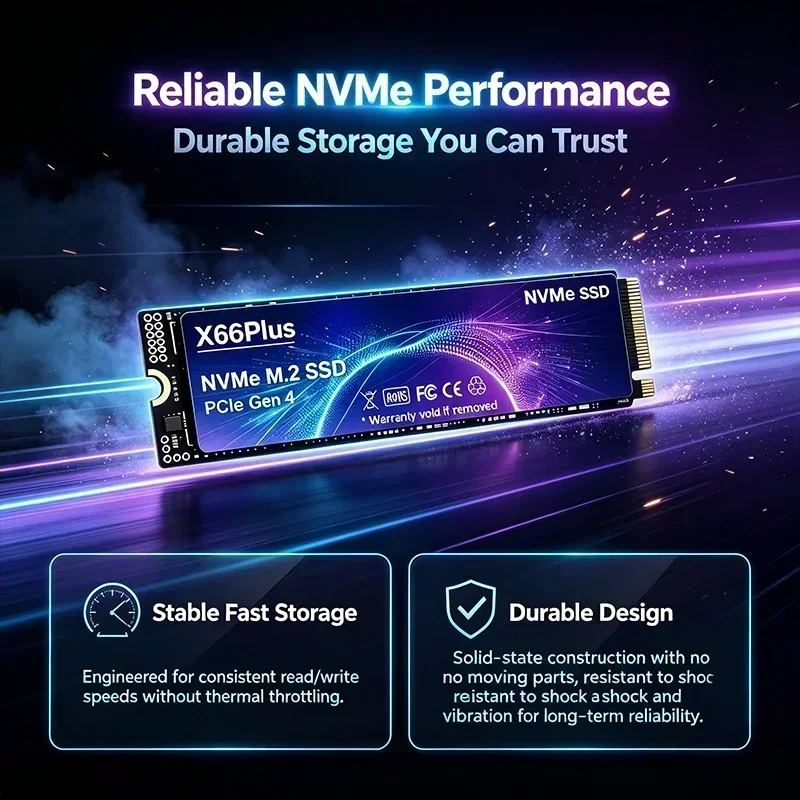 NVMe M.2 SSD PCIe 4.0 X66Plus  - M.2 Nvme 4Tb Pcie 4.0 Ssd ulasan dan harga