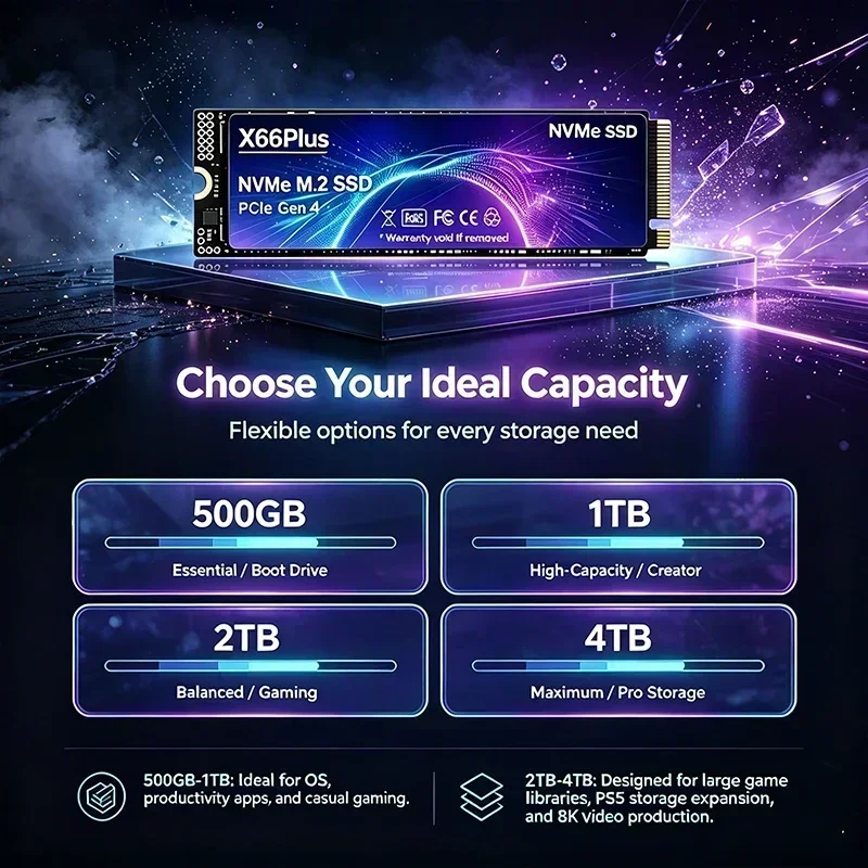 NVMe M.2 SSD PCIe 4.0 X66Plus  - M.2 Nvme 4Tb Pcie 4.0 Ssd ulasan dan harga